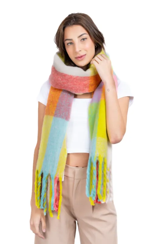 Bufanda cuadros multicolor sold by Shasa