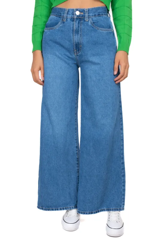 Jeans wide leg cintura alta sold by Shasa