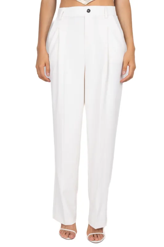 Pantalón amplio pinzas botón sold by Shasa