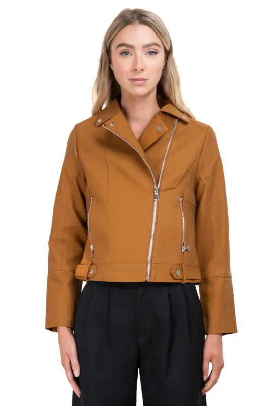 Chamarra biker cierre cruzado sold by Shasa