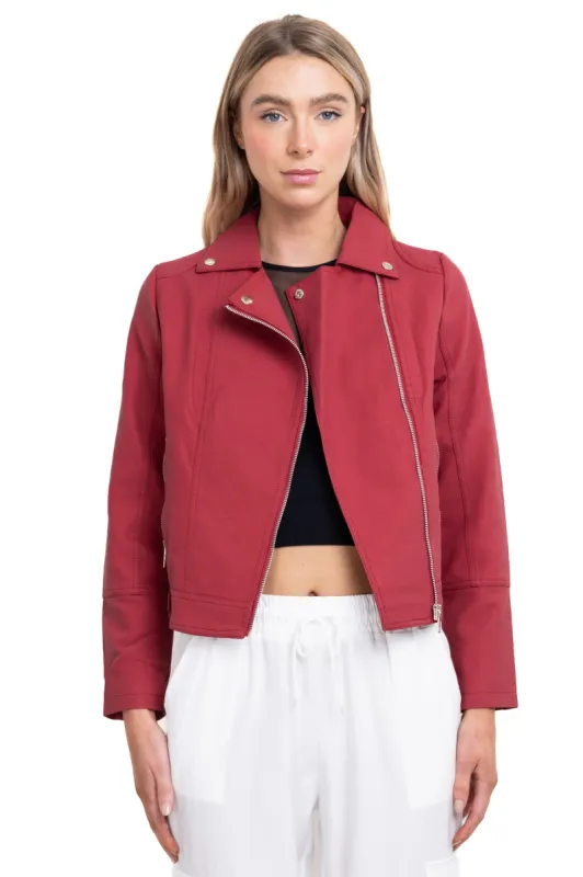 Chamarra biker cierre cruzado sold by Shasa