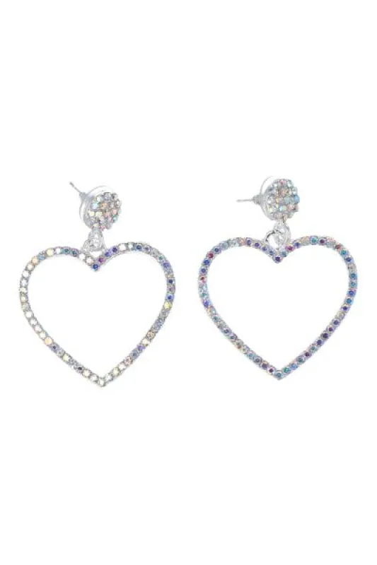 Aretes Corazon Brillos sold by Shasa