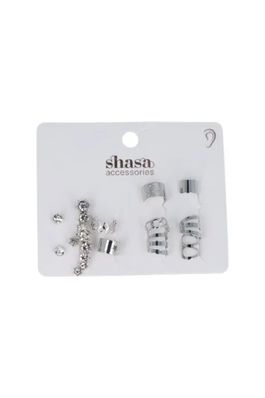 Set earcuffs brillos sold by Shasa