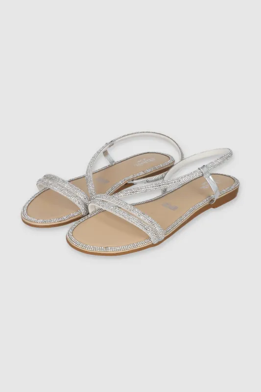 Sandalia Brillos Diagonal Borde sold by Shasa