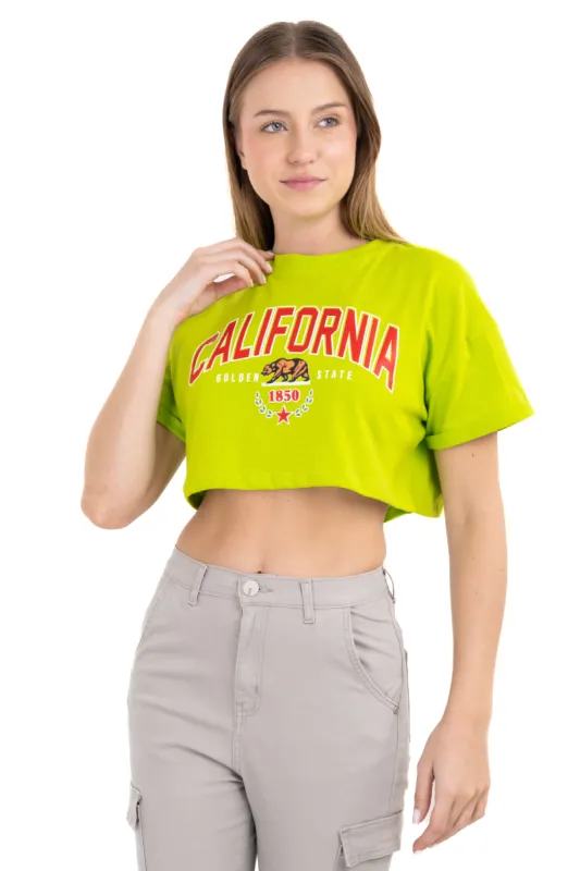 Playera Crop California sold by Shasa