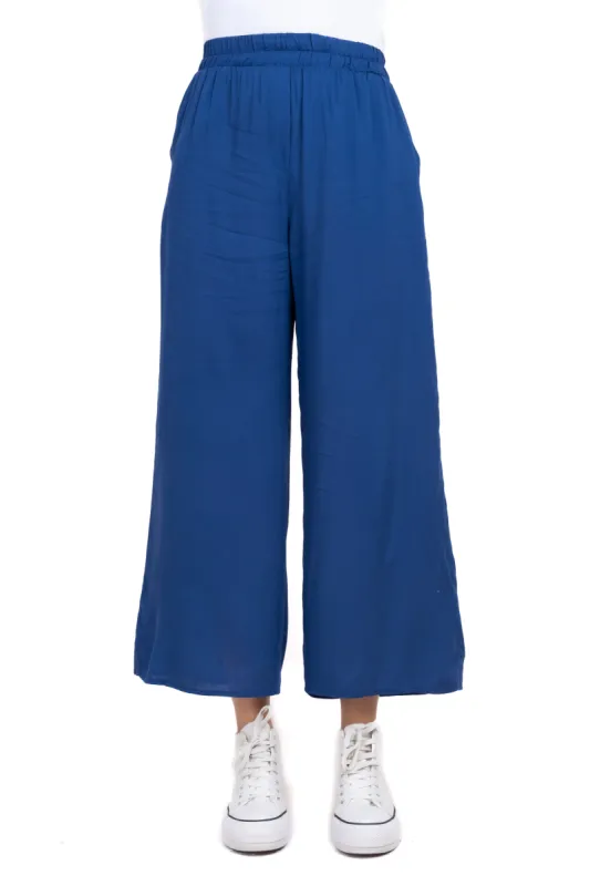 Pantalón Wide Leg Cintura Alta Fruncida sold by Shasa