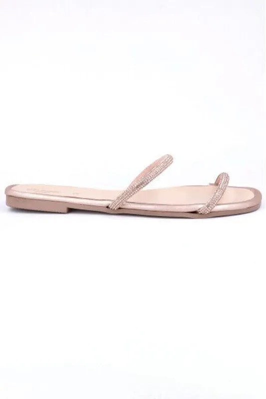 SANDALIA DOS TIRAS BRILLOS sold by Shasa