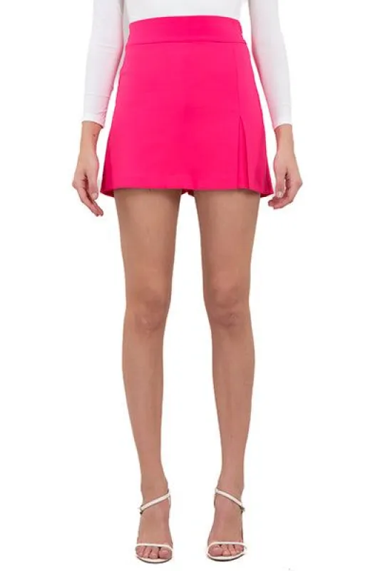 Falda short monocolor abertura sold by Shasa