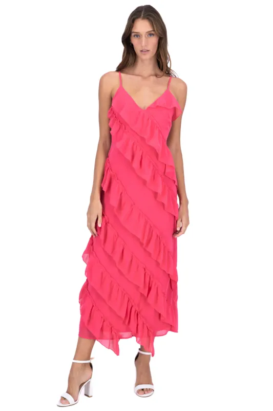 Vestido maxi tirantes olanes sold by Shasa