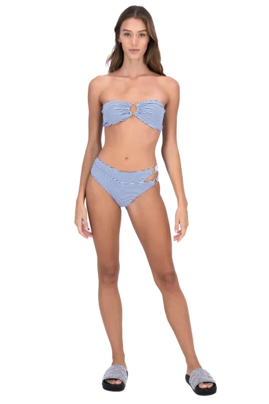 Bikini rayas detalle aros sold by Shasa