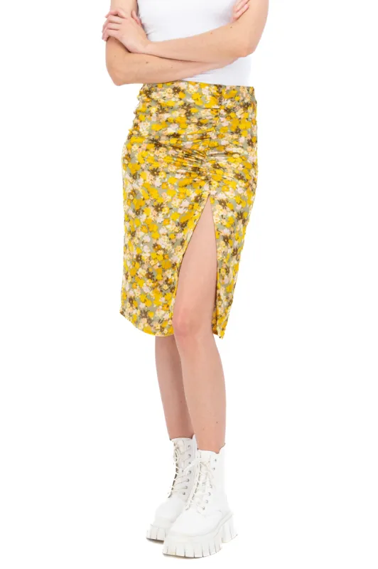 Falda midi abertura sold by Shasa