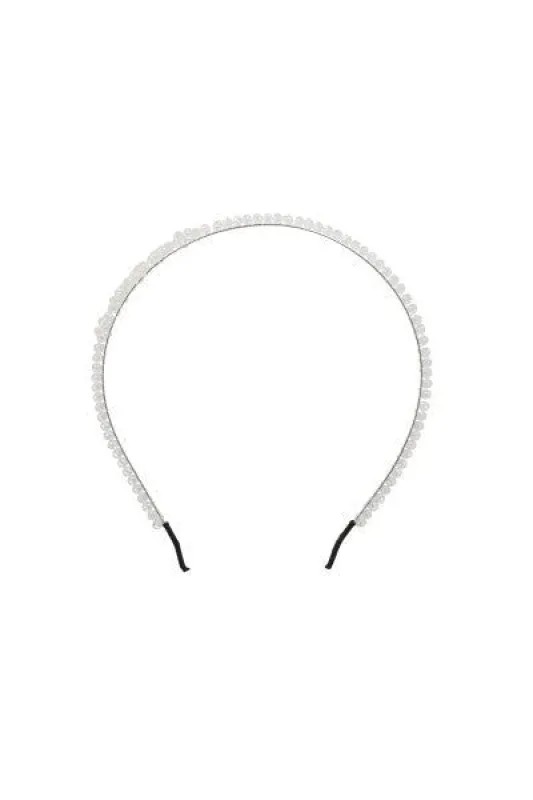 Diadema delgada brillos flores sold by Shasa