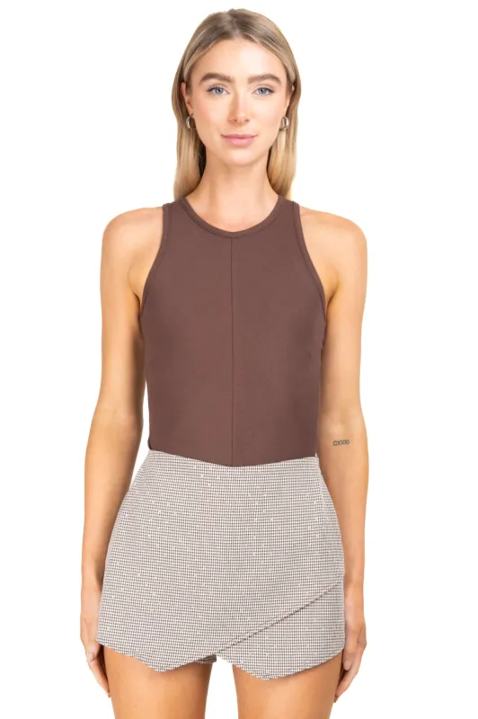 Bodysuit acanalado cuello redondo sold by Shasa