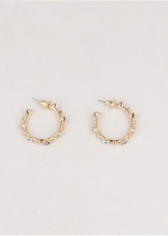 Aretes corazón ojo turco sold by Shasa