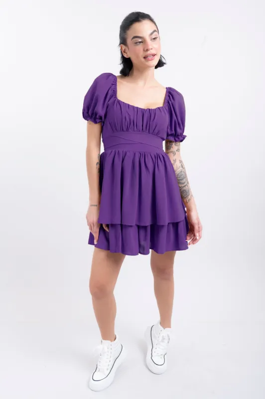 Vestido Mini Capas Moño sold by Shasa