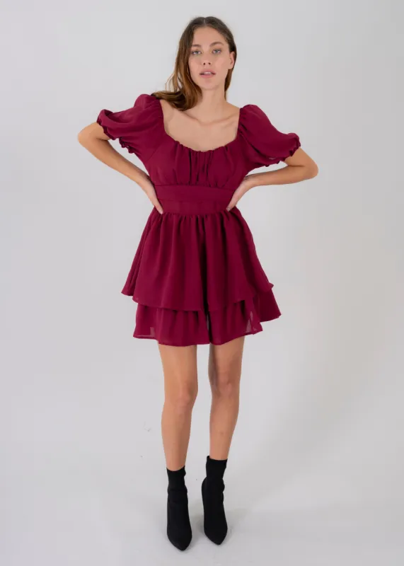 Vestido Mini Capas Moño sold by Shasa