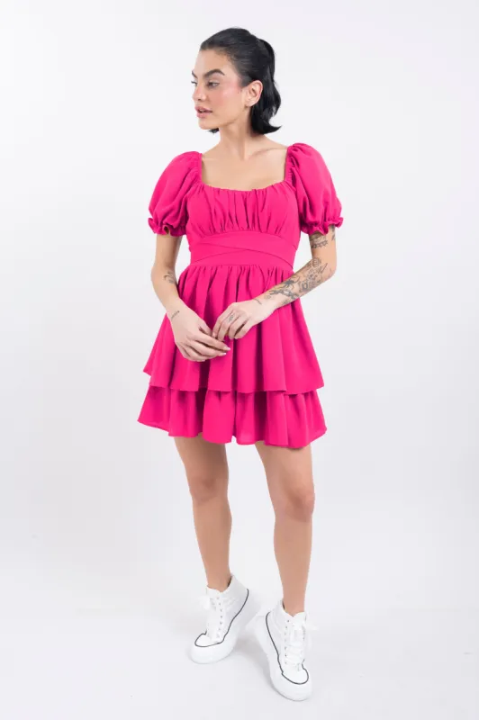 Vestido Mini Capas Moño sold by Shasa