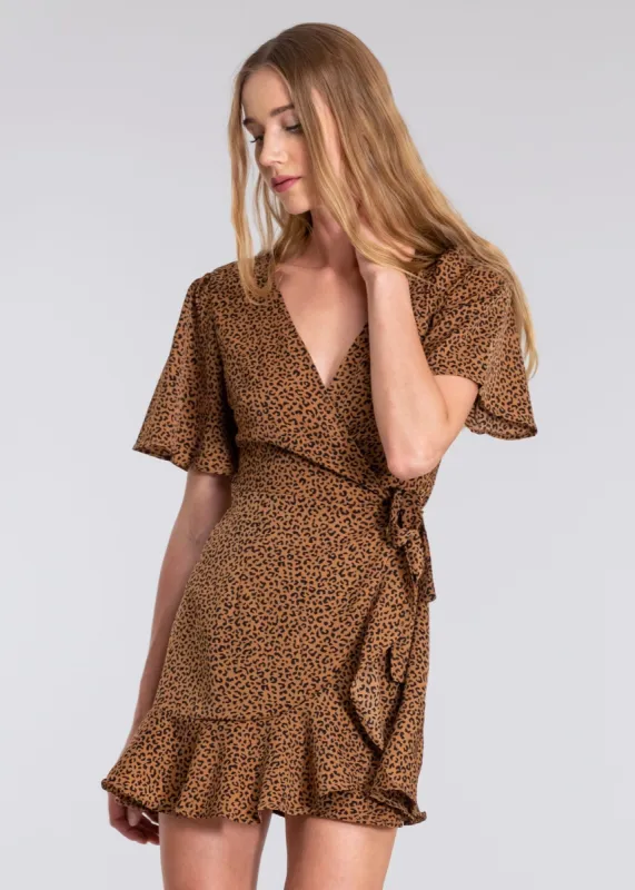 Vestido mini animal print sold by Shasa
