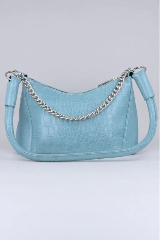 Bolso Baguette Cadena Efecto Cocodrilo sold by Shasa