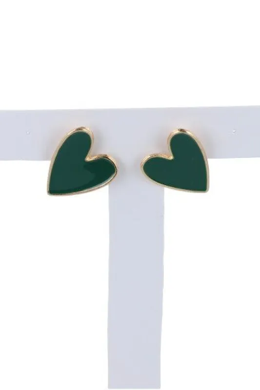 Aretes Studs Corazones sold by Shasa