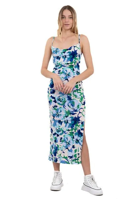 Vestido maxi bodycon floreado sold by Shasa