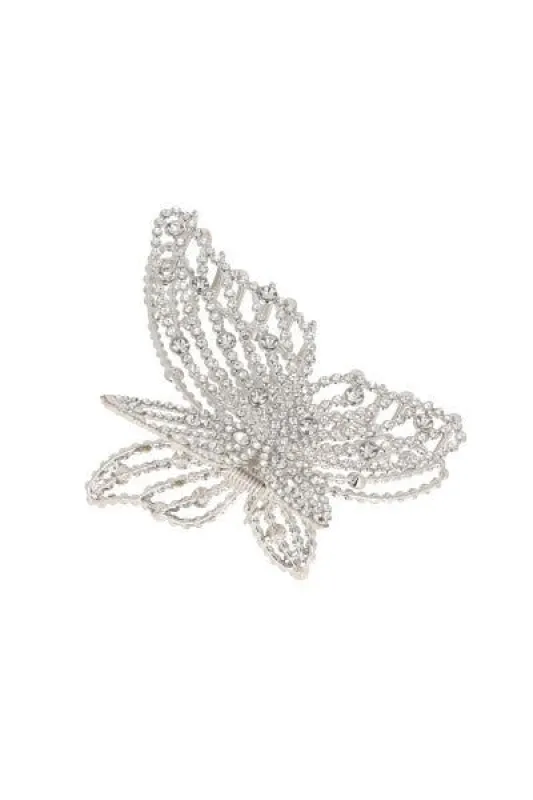 Pinza Metálica Mariposa Perlas sold by Shasa