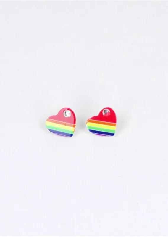 Aretes Corazon Arcoiris sold by Shasa