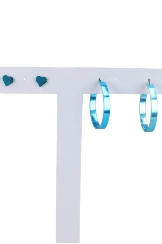 2 PR ARRACADAS CORAZON METALICAS sold by Shasa