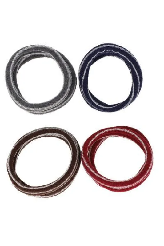 Set 8 Piezas Ligas Multicolor Lurex sold by Shasa