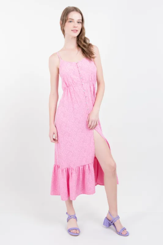 Vestido midi botones olanes sold by Shasa