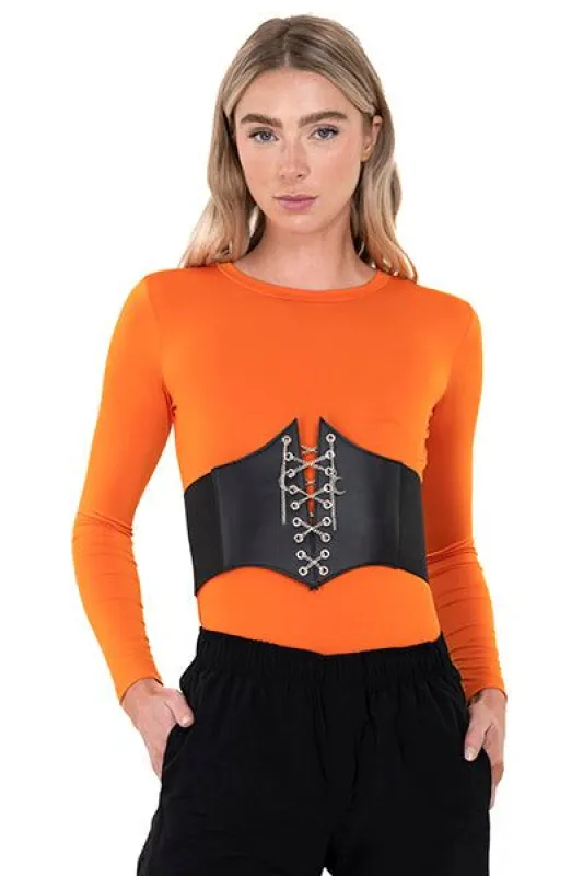 Cinturon corset cadena sold by Shasa