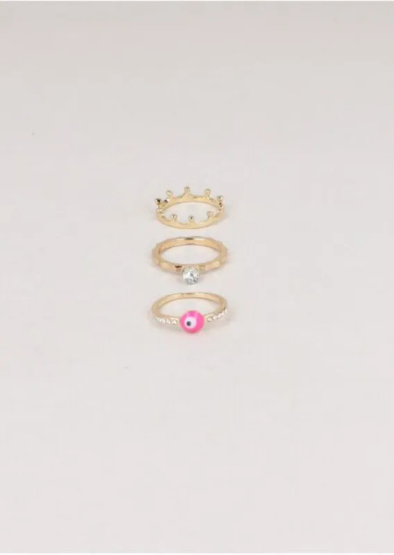 Set 3 Anillos Ojo sold by Shasa