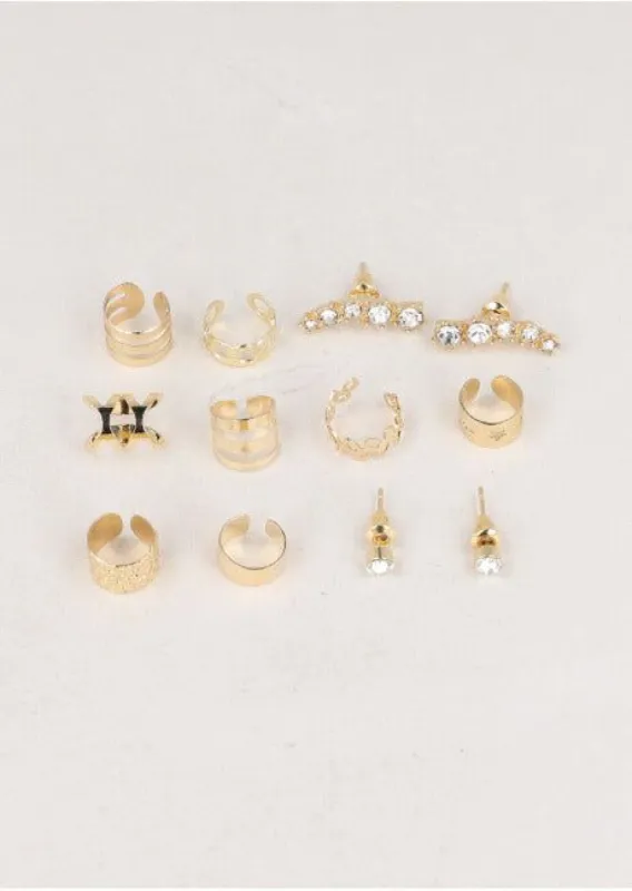 Set 12 piezas aretes pequeños sold by Shasa
