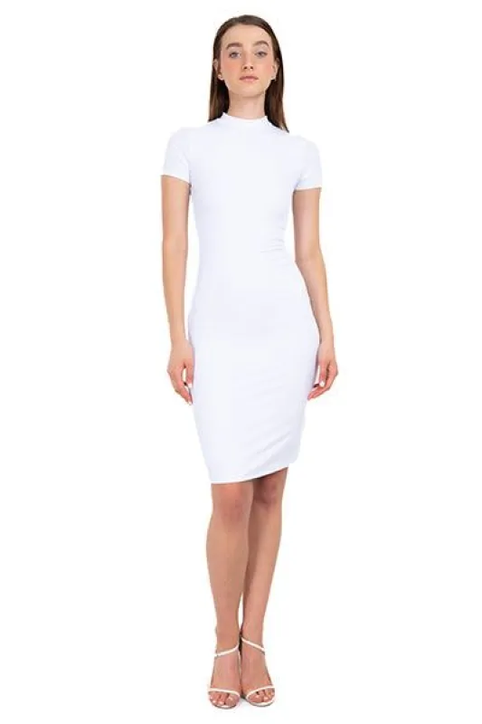 Vestido midi acanalado monocolor sold by Shasa