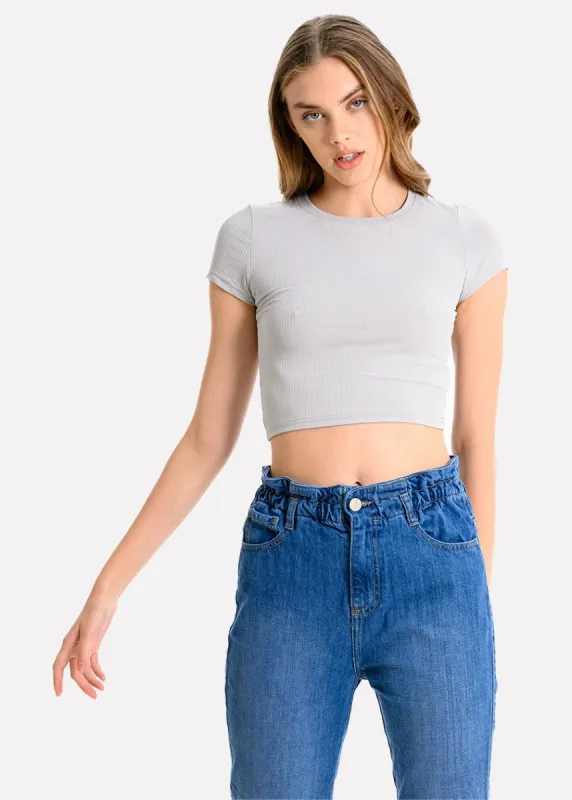 Top manga corta acanalado sold by Shasa