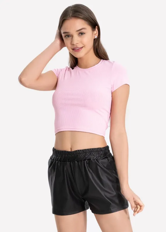 Top manga corta acanalado sold by Shasa