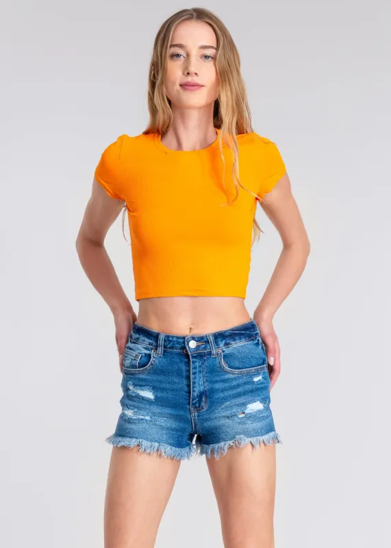 Top manga corta acanalado sold by Shasa