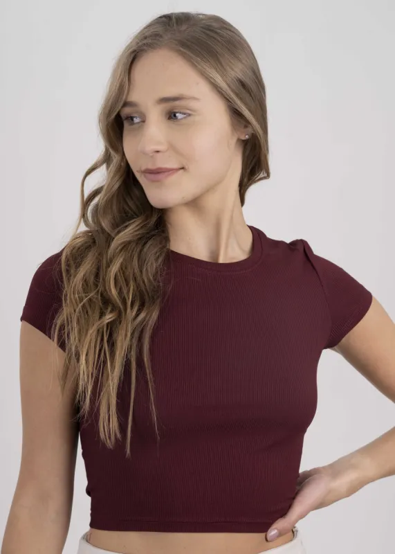 Top manga corta acanalado sold by Shasa