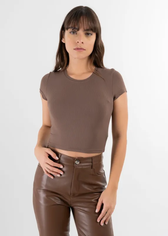 Top manga corta acanalado sold by Shasa