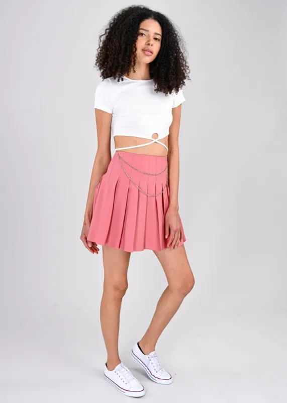 Falda mini tableada cadena sold by Shasa