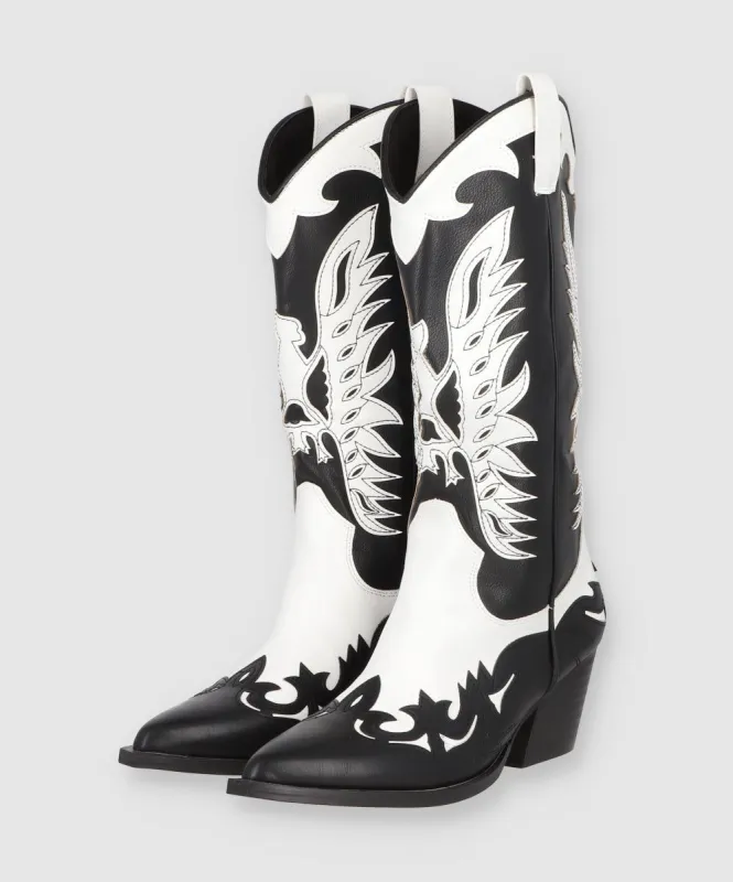 Bota Vaquera Contrastes Diseño Color sold by Shasa