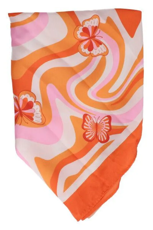 Pañuelo ondas mariposas sold by Shasa