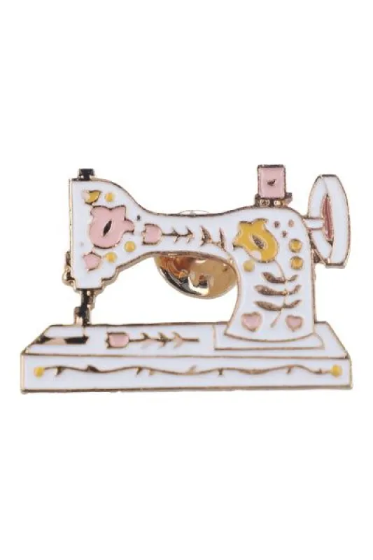 Pin máquina de coser flores sold by Shasa