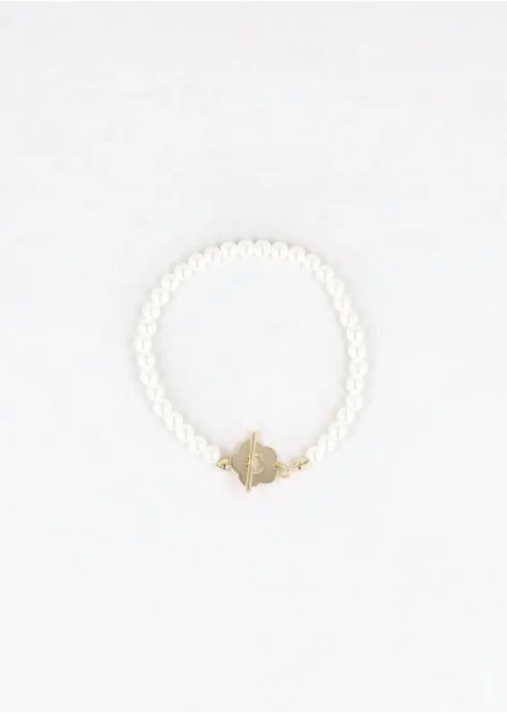 Pulsera Perlas Flor sold by Shasa