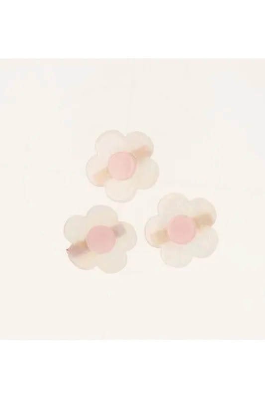 Set 3 broches flores bicolor sold by Shasa