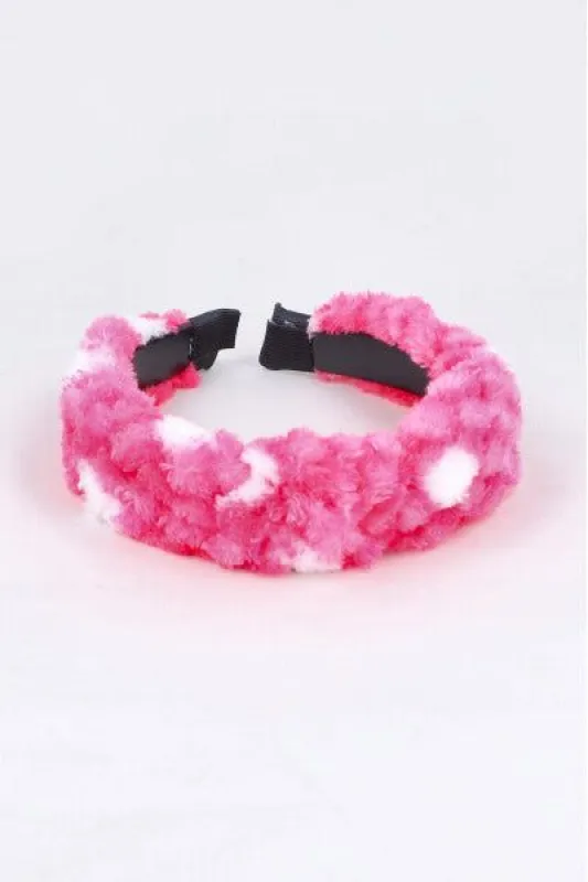 Diadema Ancha Peluche Puntos sold by Shasa