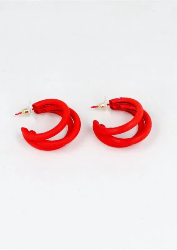 Arracadas abiertas monocolor sold by Shasa