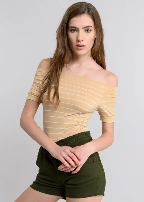 Bodysuit rayas hombro descubierto sold by Shasa