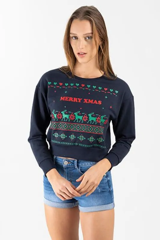 Hoodie navideña Merry X-mas sold by Shasa
