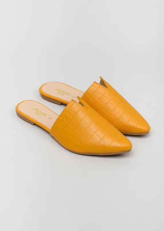 Flat mula corte v puntal cocodrilo sold by Shasa